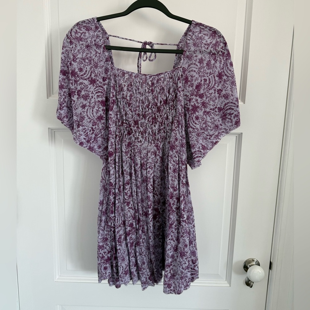 Free People smocked floral print top.  Never worn.  NWOT.